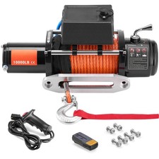 Uimoso Electric Winch 10,000lb with Synthetic Rope and Waterproof Remote Control picture