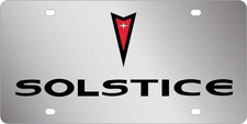 Pontiac Solstice Chrome Stainless Steel License Plate Official Licensed picture
