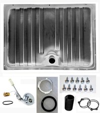 New 1969 Ford Mustang Gas Fuel Tank w/ Drain Plug & Sending Unit, Clamps, Hose picture