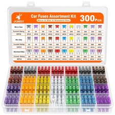 JOREST 300Pcs Car Fuse Assortment Kit, 160 Mini Blade Fuses Automotive + 90... picture