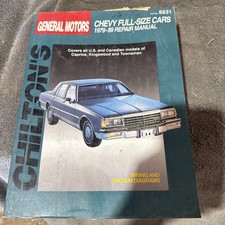 CHILTON'S GENERAL MOTORS CHEVY FULL-SIZE CARS 1979-89 REPAIR MANUAL: 8531 picture