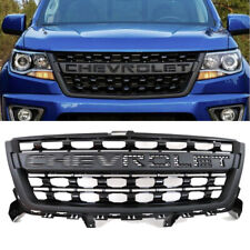 Grill for 2016-2018 Chevrolet Chevy Colorado Upper Grille W/Letters Matte Black picture