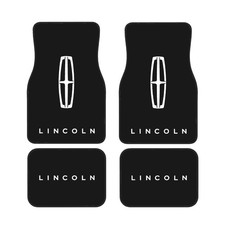 4 Piece Lincoln Car Front & Rear Floor Mat Set Non-Slip Carpet Mats picture