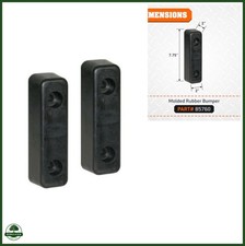 Molded Rubber Bumper 2-1/4 x 2 x 7-3/4 Inch for Trucks Trailers 2 Pack picture
