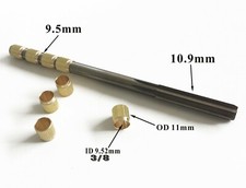 3/8 Throttle Shaft Bushing repair Worn Carburetor contain Reamer 8 pcs Bushing picture