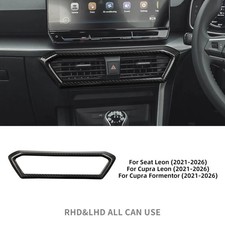 For Seat Leon Cupra Formentor 2021-2026 Carbon Fiber Center Air Vent Frame Anti picture