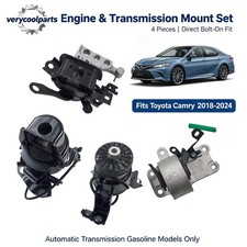 4x Engine Motor & Transmission Mount fits Toyota Camry 2018- 24 2.5L Auto Trans. picture