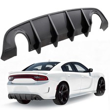 For 2015-2023 Dodge Charger SRT R/T Scat Pack Carbon Fiber Style Rear Diffuser picture