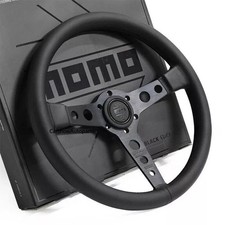 MOMO Prototipo P5 Black Edition 350mm/14inch Steering Wheel Genuine PU Leather * picture