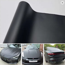 Full Roll 100FT x 5FT Matte Flat Black Vinyl Car Wrap Film Sticker Bubble Free picture