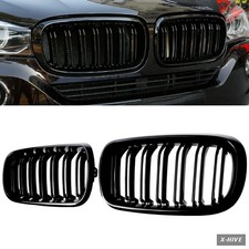 Grilles Plastic 2 F15 F16 Grille Front Kidney ABS Double Slats Gloss Black picture