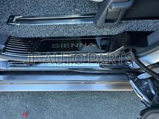 FOR 2021-2023 TOYOTA SIENNA 8Pcs Black Door Sill Scuff Plate Guard Molding Cove picture