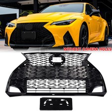 For Lexus IS300 IS350 2021-2024 F-sport Front Grille Gloss Black W/O Camera Hole picture
