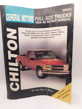 GENERAL MOTORS REPAIR MANUAL CHILTON FULL SIZE TRUCK 1988-98 28624 CHEVROLET GMC picture