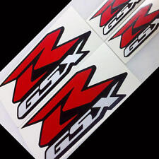 Suzuki GSXR decals reflective stickers 125 150 250 600 750 1000 red silver set r picture