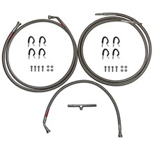 QFF0026SS- 08-14 GM 1500 SUV Quick Fix Fuel Line Kit; Braided Stainless Braided picture