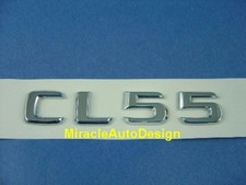CHROME * CL55 * TRUNK LETTER EMBLEM BADGE SET FOR MERCEDES BENZ CL-CLASS AMG picture