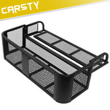 CARSTY Universal Rear Drop Basket Rack Steel Cargo Carrier for ATV UTV Storage picture