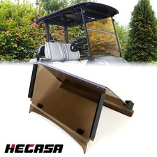 Folding Tinted Windshield For Golf Cart Yamaha Drive2 2017+ w/ Mounting Hardware picture