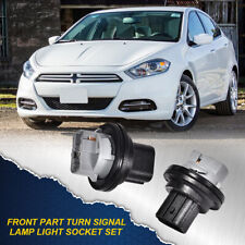 FIT FOR 13-16 DODGE DART FRONT PART TURN SIGNAL LAMP LIGHT SOCKET SET OF 2 NEW  picture