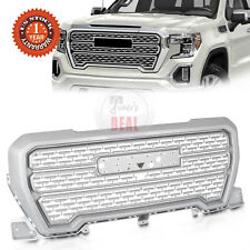 For 2019-2021 GMC Sierra 1500 Front Bumper Hood Grill Grille Sliver Denali Style picture