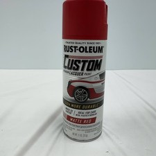 Rust-Oleum 311484 Custom Matte Red Premium Lacquer Spray Paint 11 oz picture