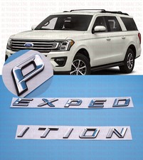 Chrome Black Front Hood EXPEDITION Letters Emblem FIT 2018-2022 Ford EXPEDITION picture