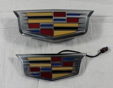 2025-2026  New Cadillac Escalade ESV LED Illuminated Front & Rear Emblem GM OEM picture