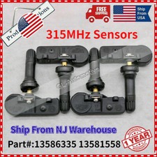 US STOCK (4PCS) TIRE PRESSURE SENSOR TPMS FOR GM CHEVY 315MHz SYSTEM 13586335 picture