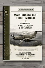 C-12C C-12D C-12F Aircraft Maintenance Test Flight Manual 1989 213 Pages picture