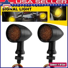 1-10x 12V LED Turn Signal Light Blinker Indicator 10mm Universal For Motorcycle picture