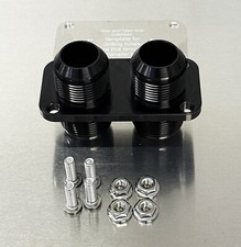 -16an BILLET BULKHEAD dual fittings. Two 16an in/out. picture