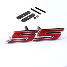 1x OEM Grille SS Emblem front Badge SS 3D fits Camaro Chrome Red picture