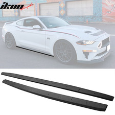 Fits 15-23 Ford Mustang Side Skirts Extension OE Textured Black PP picture