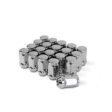 20 pcs Chrome Bulge Acorn Wheel Lug Nuts 1/2-20 Closed End 1.38