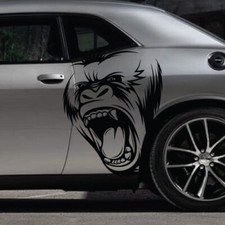 2x Gorilla King Kong Side Hood Decal Car Truck Vehicle Graphic Tailgate Pickup picture