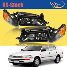 For 1993-1997 Toyota Corolla Headlights & Parking Corner Lights Left&Right 93 97 picture