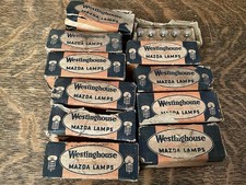 Vintage Westinghouse GE Mazda Lamps No 57 Miniature Bulbs Auto Dash Lot AS IS picture