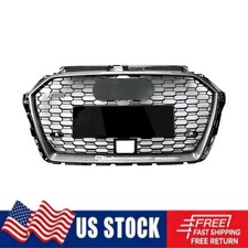 RS3 Style For Audi 2017-2019 A3 S3 8V5 Honeycomb Front Grille ACC Carbon Fiber picture