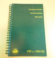 2005 ONWARD LOTUS ELISE OWNERS MANUAL EXCELLENT picture