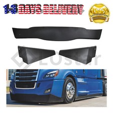 3PCS Bumper Air Flow Deflector Set For 2018-2023 Freightliner Cascadia Black picture