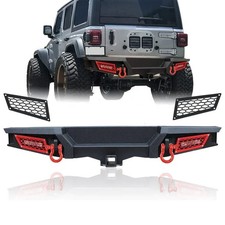 SUNPIE Rear Bumper LED Lights D-Rings for 2018-2026 Jeep Wrangler JL/JLU/4XE picture