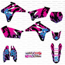 Retro Suzuki Factory Graphics 2018 2019 Though 2025 RMZ 450 Decals Graphics Kit picture