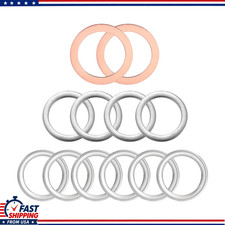 12-Piece Transfer and Differential Fill/Drain Plug Gasket Set Toyota Lexus 4Runn picture
