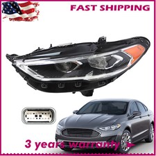 For 2017-2020 Ford Fusion Full LED Headlight w/Bulb Projector Driver Left Side picture