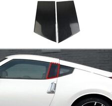 Carbon Fiber Style Exterior Car Window Pillar Trim Cover Fit For Nissan 370Z picture