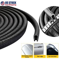 16ft Auto Car Door Edge Trim Guard Molding Rubber Seal Strip Scratch Protector picture