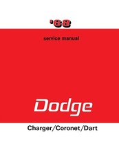 1968 Dodge Charger, Coronet, Dart Service Manual picture
