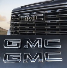 NEW Front & Rear Emblem Chrome kit For 2019 - 2026 GMC Sierra 1500 2500HD 3500HD picture