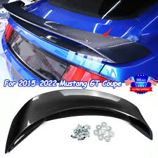 GT350R Style Carbon Pattern ABS Trunk Wing W/Lower Spoiler For 15-22 Mustang GT picture
